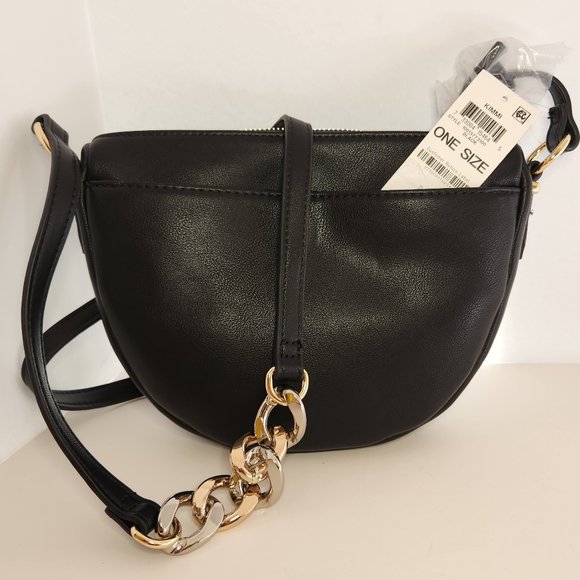 INC International Concepts Kimmi Crossbody Black with Stylish Chain Strap NWT - Picture 4 of 12